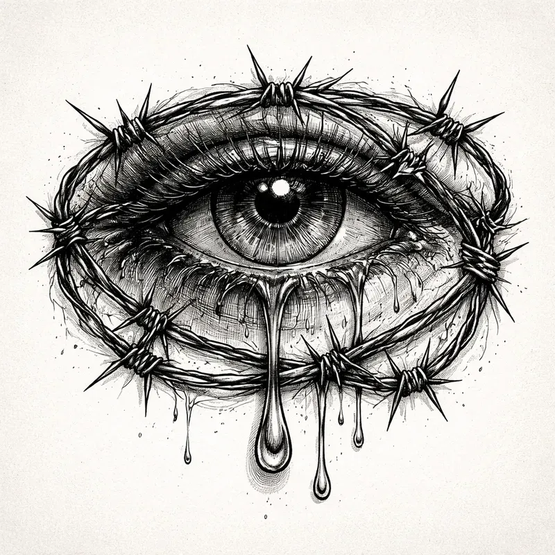 Dark Gothic Ink Sketch Art