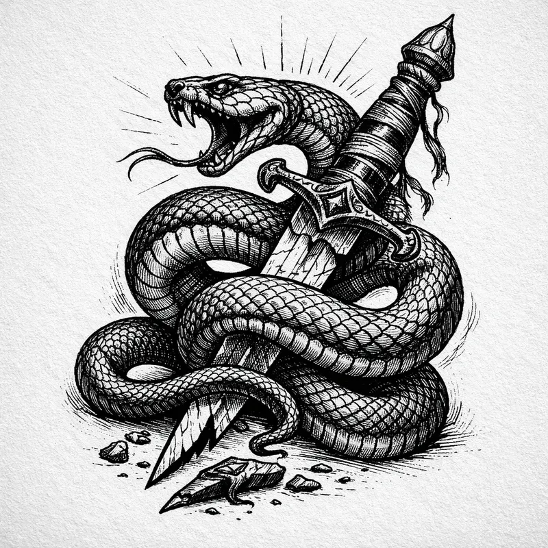 Dark Gothic Ink Sketch Art
