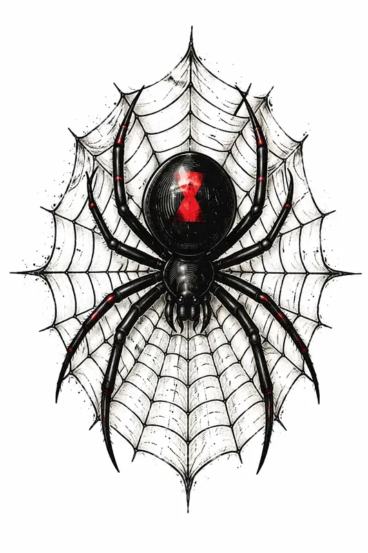 Vintage Tattoo Handdrawn Linework Art