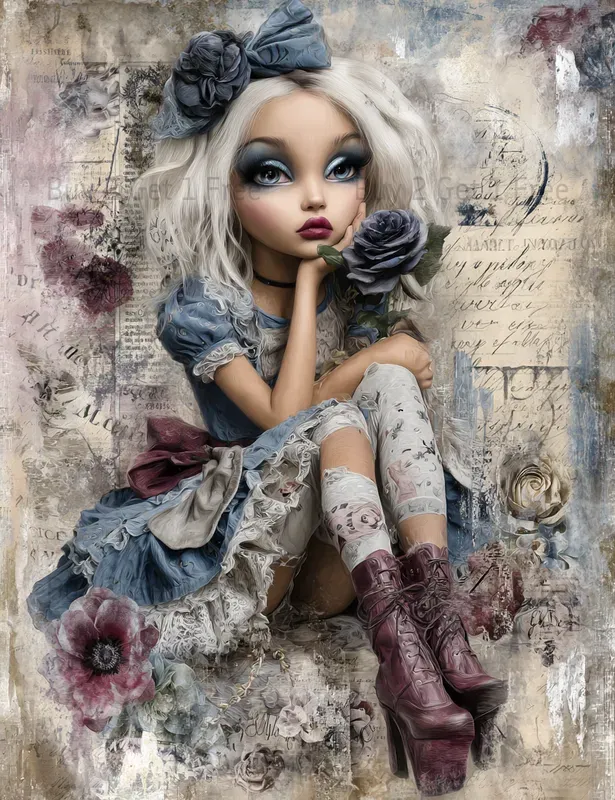 Alice In Gothic World Junk Journals