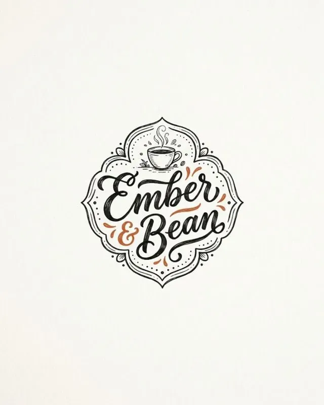Hand Drawn Cafe Bakery Logo Generator