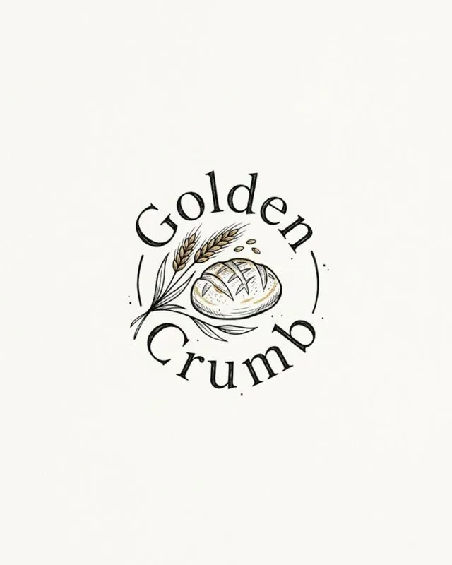 Hand Drawn Cafe Bakery Logo Generator