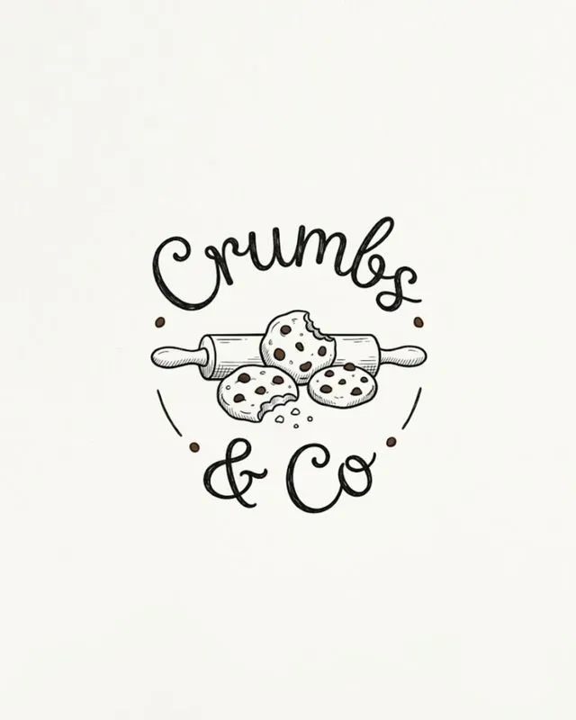Hand Drawn Cafe Bakery Logo Generator