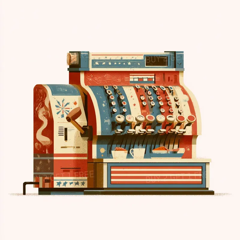 Retro Americana Cozy Cafe Cliparts