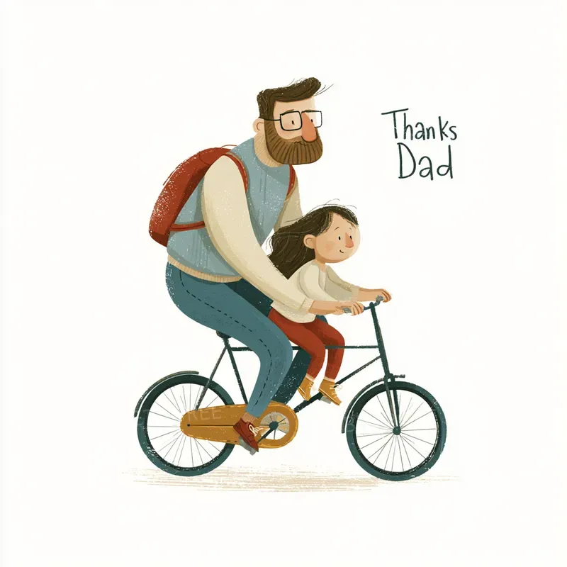 Heartwarming Fathers Day Cliparts