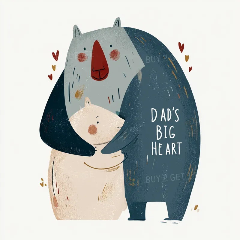 Heartwarming Fathers Day Cliparts