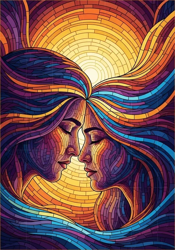 Psychedelic Mosaic Light Scenes