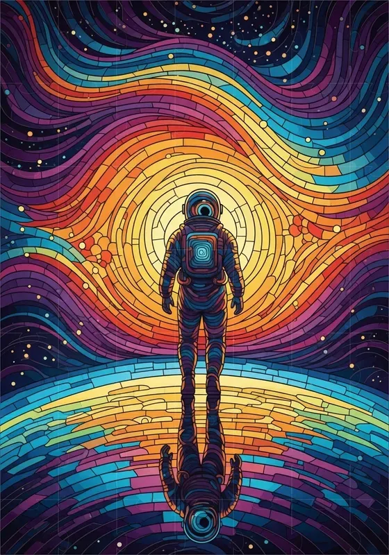 Psychedelic Mosaic Light Scenes