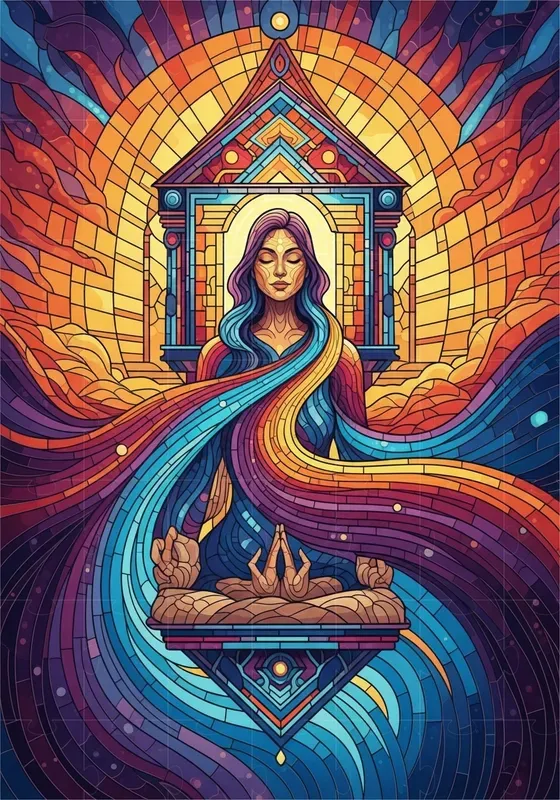 Psychedelic Mosaic Light Scenes
