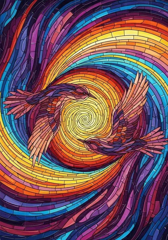 Psychedelic Mosaic Light Scenes