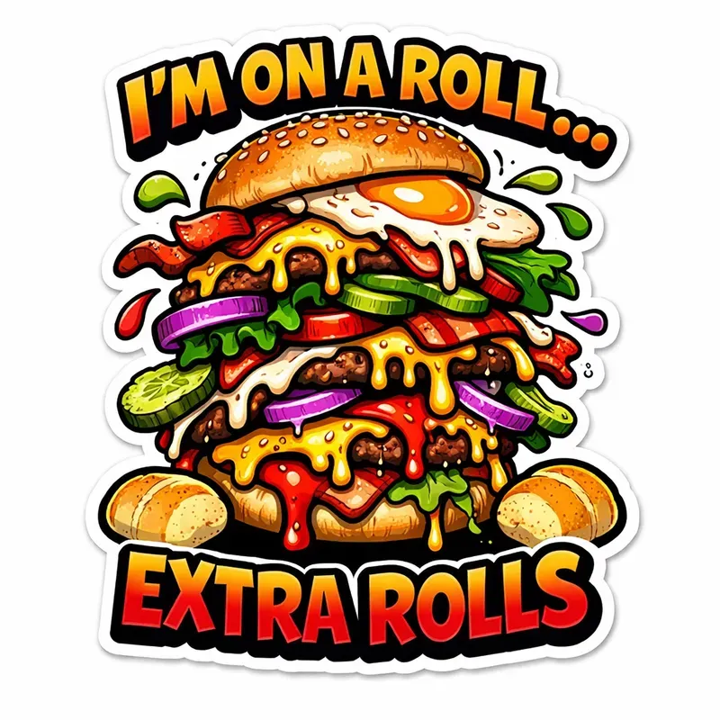 Funny Food Pun Sticker Generator