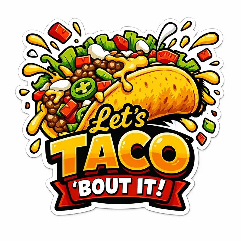 Funny Food Pun Sticker Generator