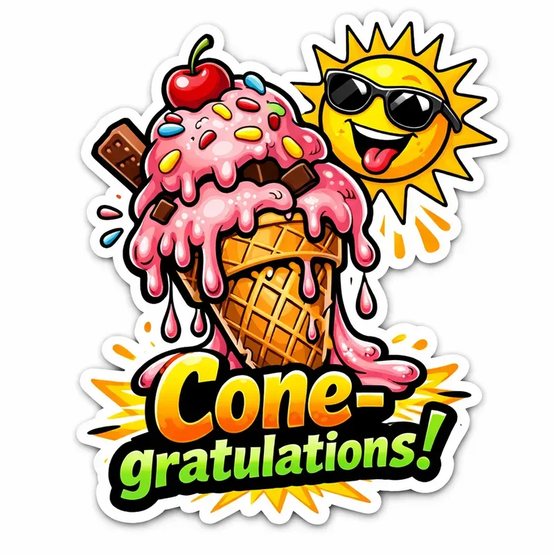 Funny Food Pun Sticker Generator