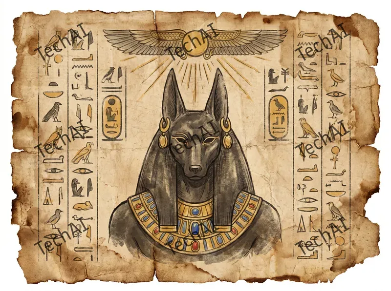Ancient Egyptian Papyrus Style Art