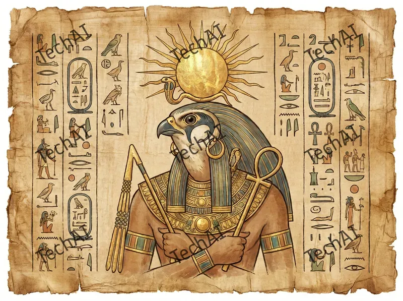Ancient Egyptian Papyrus Style Art