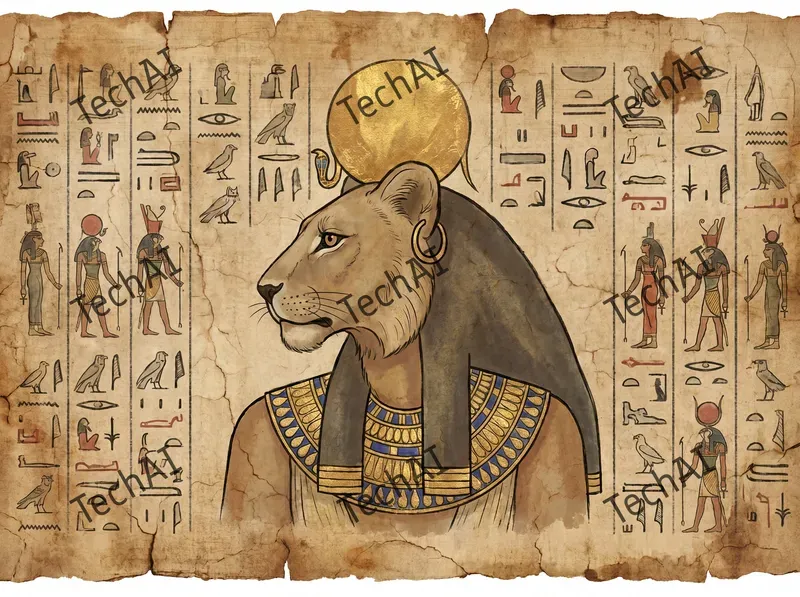 Ancient Egyptian Papyrus Style Art