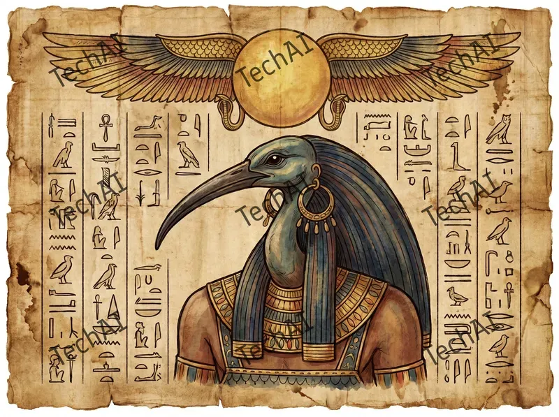 Ancient Egyptian Papyrus Style Art