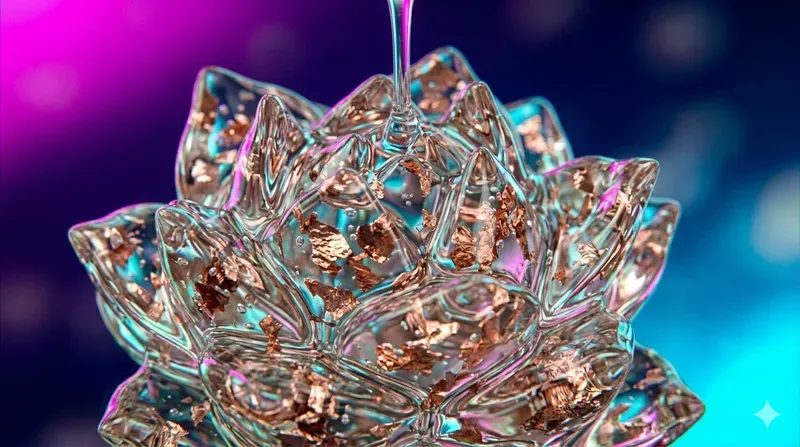 Macro Gelatinous Gold Vaporwave Photos