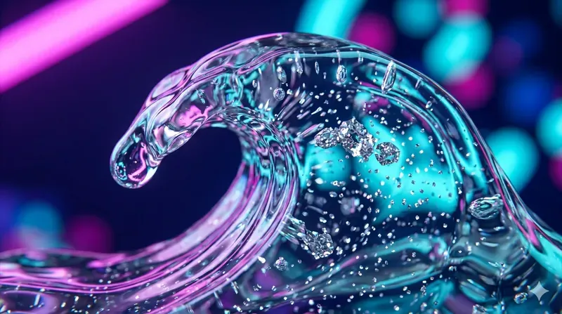 Macro Gelatinous Gold Vaporwave Photos