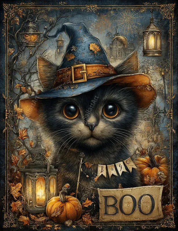 Magical Halloween Junk Journal Ephemera