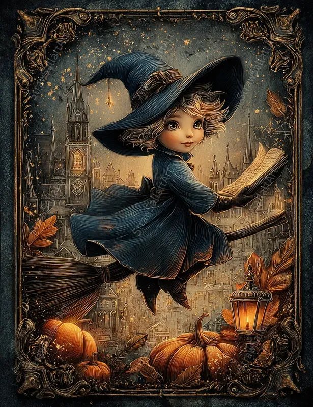 Magical Halloween Junk Journal Ephemera