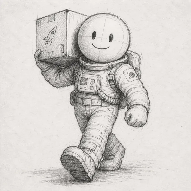 Minimal Pencil Sketch Mascot Series