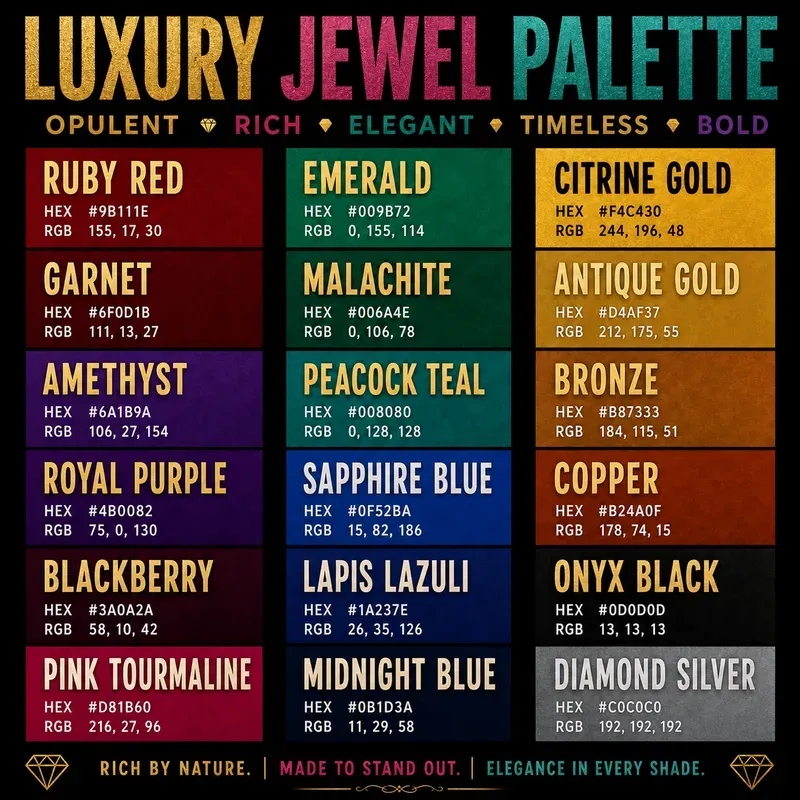 Bold Color Palette Inspiration Boards