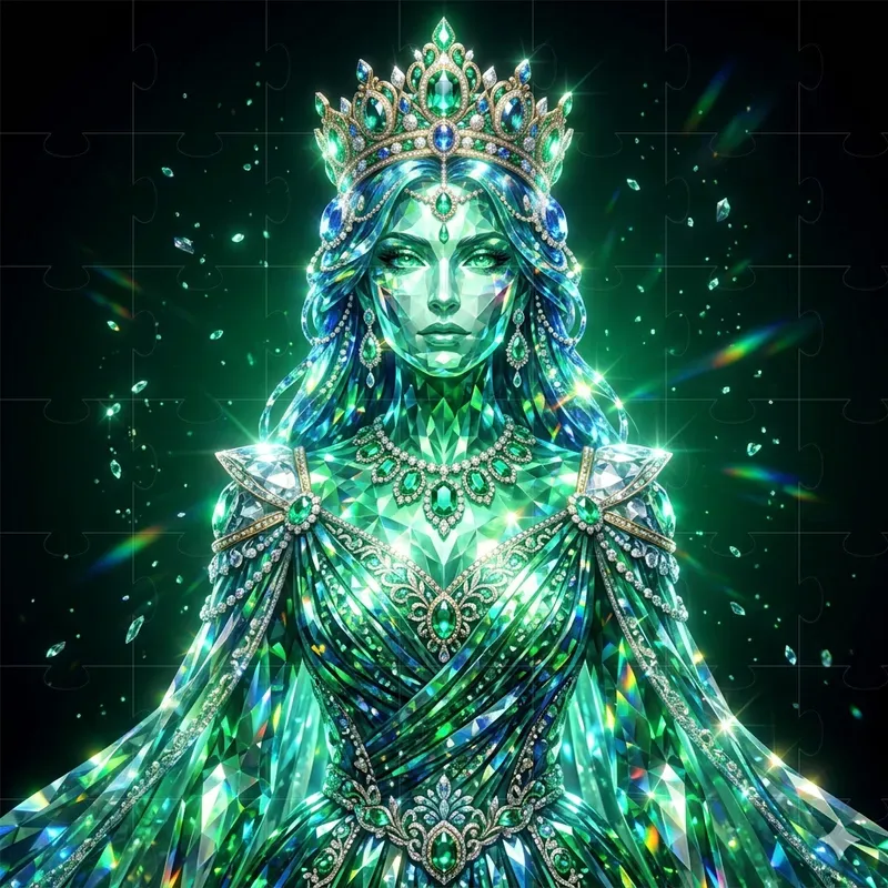 3D Crystal Gemstone Avatar Art