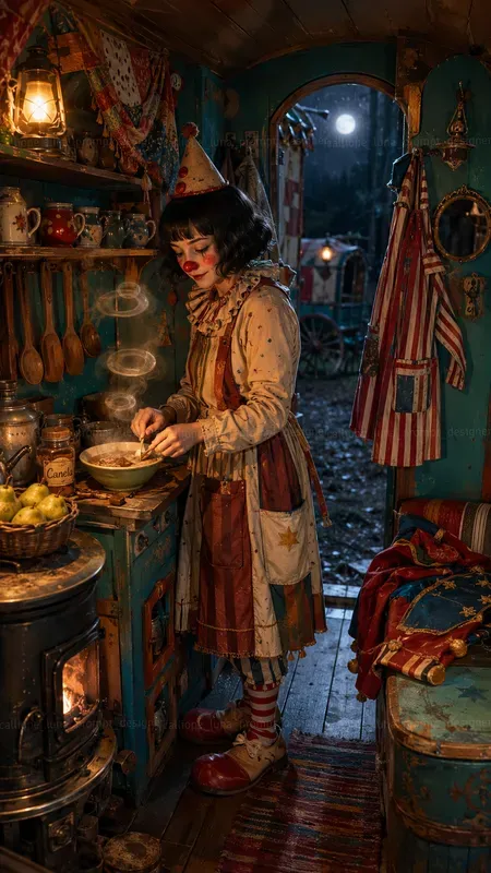 Cozy Clown Caravan Nights
