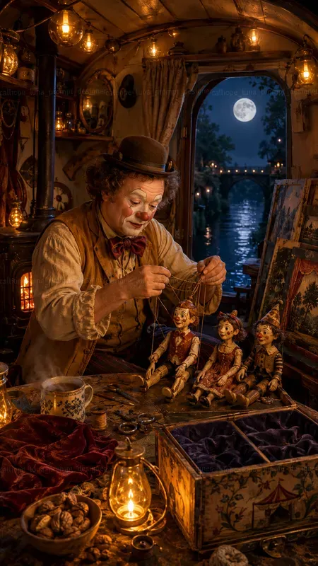 Cozy Clown Caravan Nights