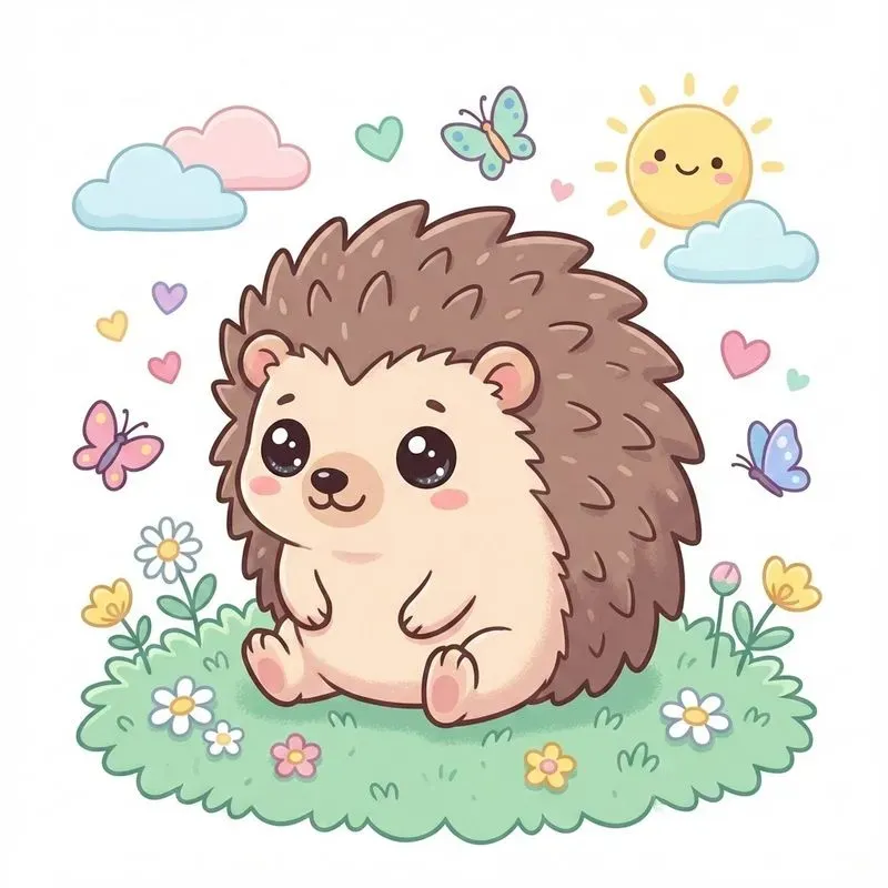 Cute Kawaii Animal Illustrations