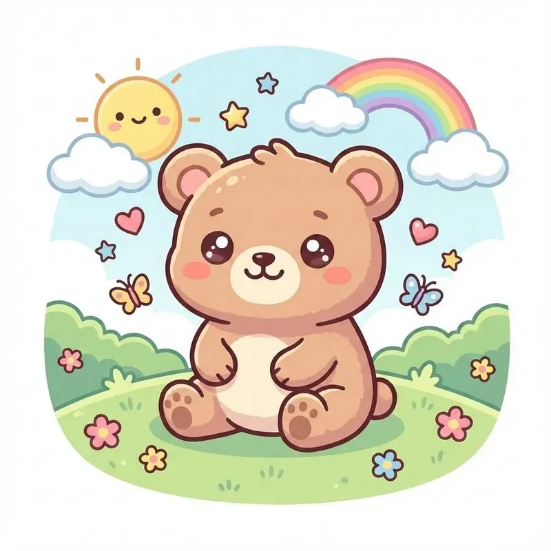 Cute Kawaii Animal Illustrations