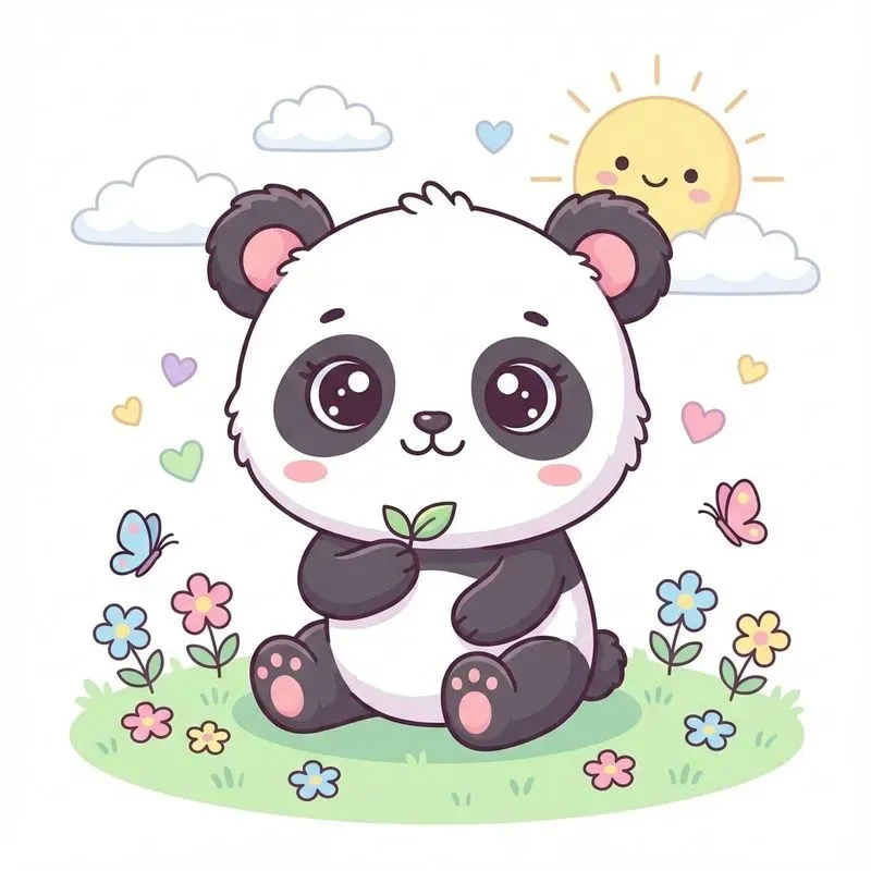 Cute Kawaii Animal Illustrations