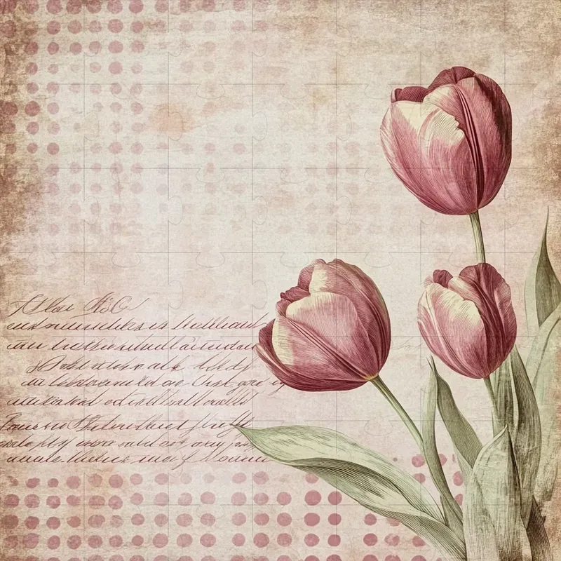 Shabby Chic Floral Scrapbook Papers