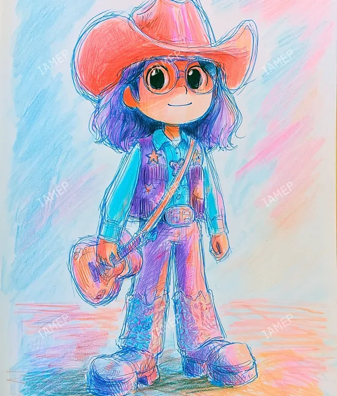 Colorful Pencil Characters