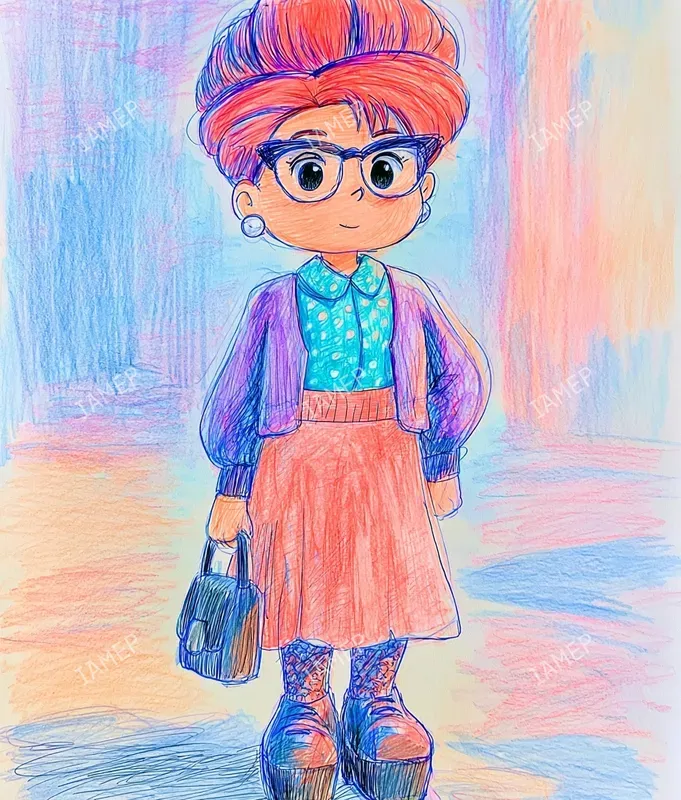 Colorful Pencil Characters