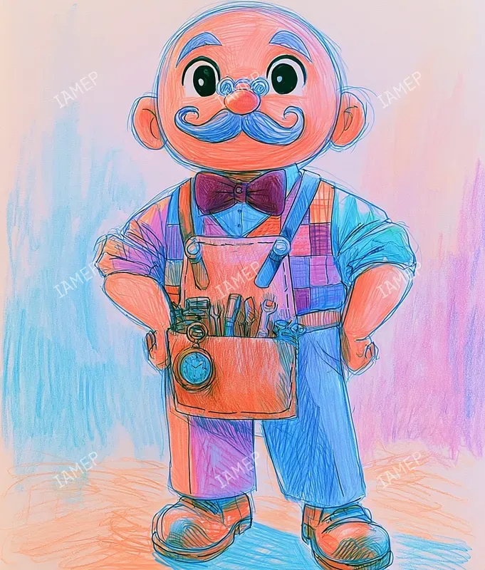 Colorful Pencil Characters