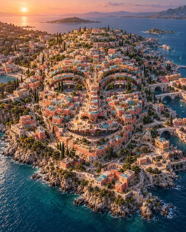 Colourful Cities Form Faces