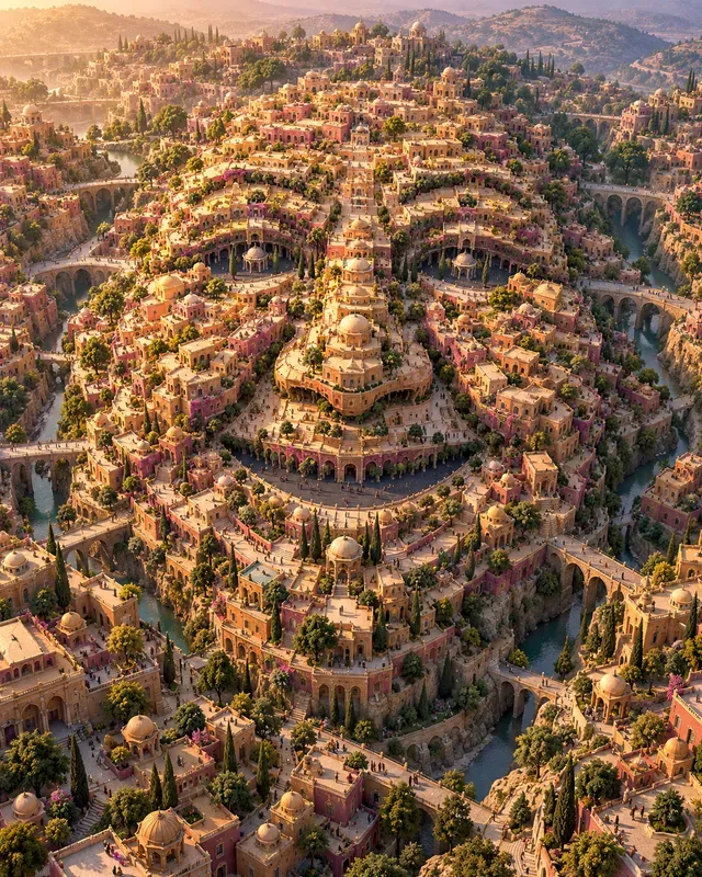 Colourful Cities Form Faces