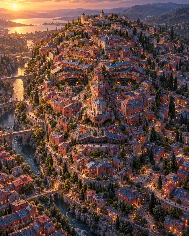 Colourful Cities Form Faces