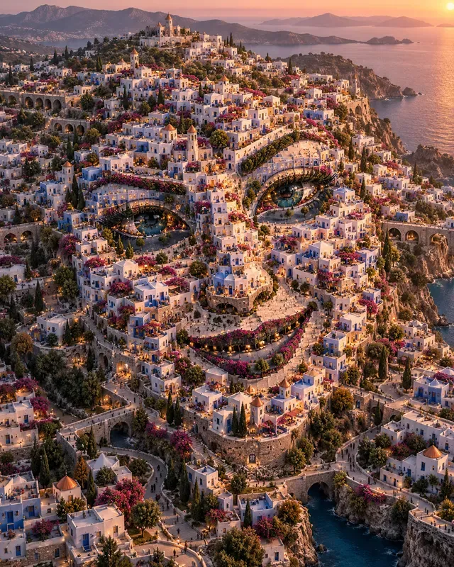 Colourful Cities Form Faces