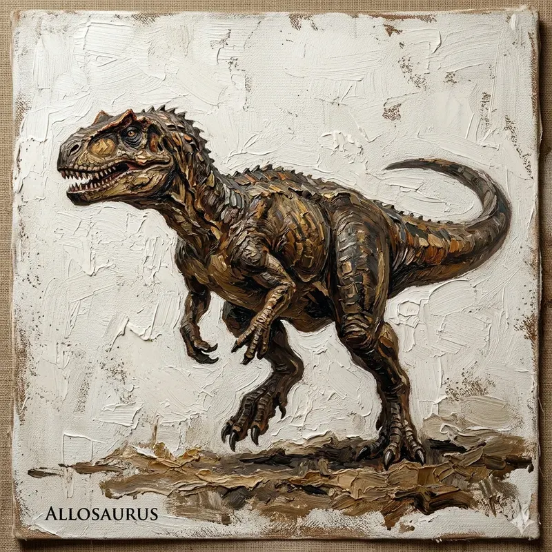 Prehistoric Creatures Oil Paintings