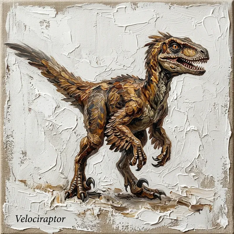 Prehistoric Creatures Oil Paintings