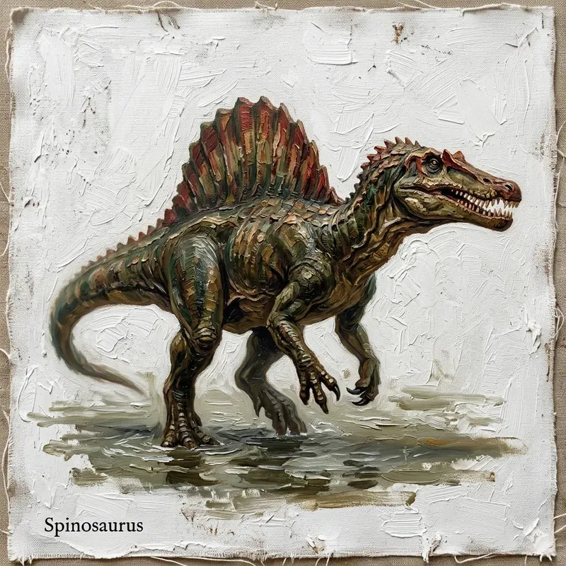 Prehistoric Creatures Oil Paintings