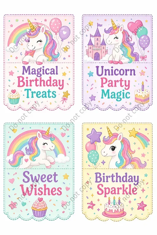 Treat Bag Topper Design Sheets