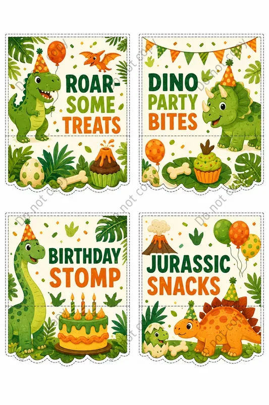 Treat Bag Topper Design Sheets