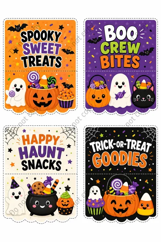 Treat Bag Topper Design Sheets