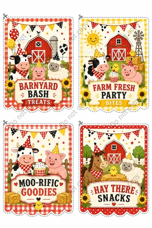 Treat Bag Topper Design Sheets