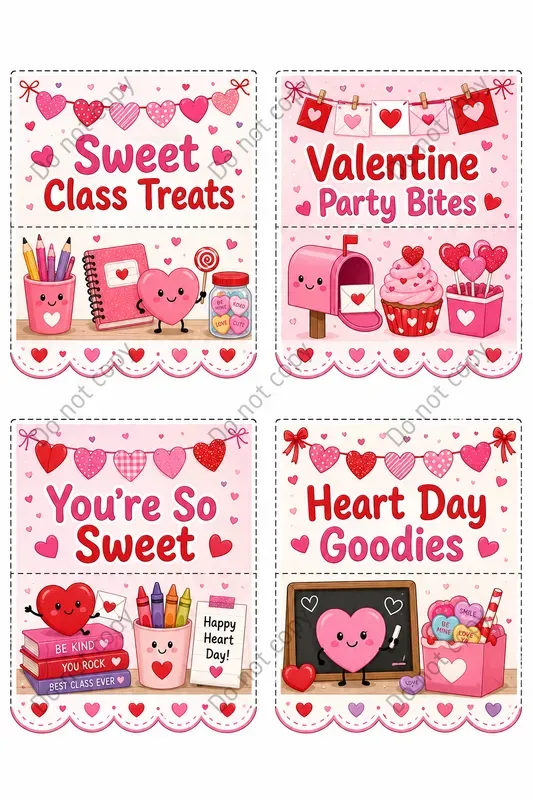 Treat Bag Topper Design Sheets