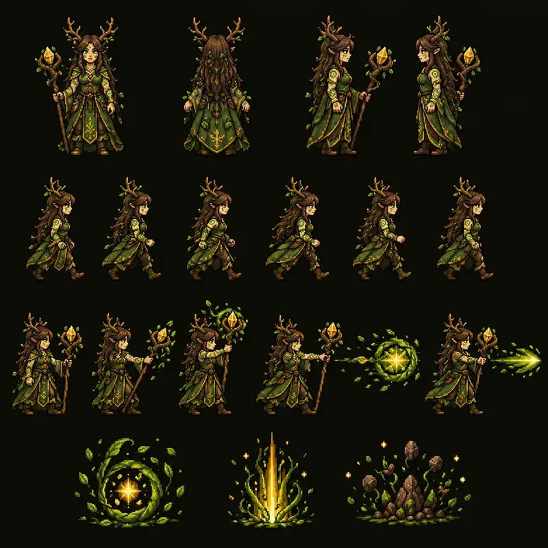 Modular Game Sprite Sheet Generator